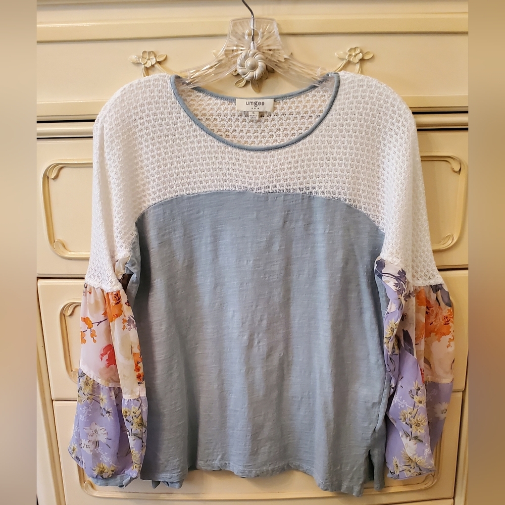 Umgee Sage Floral Flowy Yop S